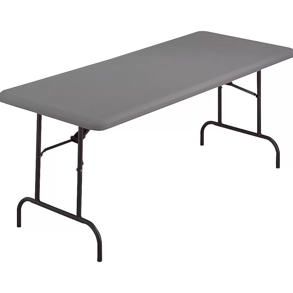 ICEBERG IndestrucTable TOO 1200 Series Folding Table, 72" x 30", Charcoal (65227) Flash Sale