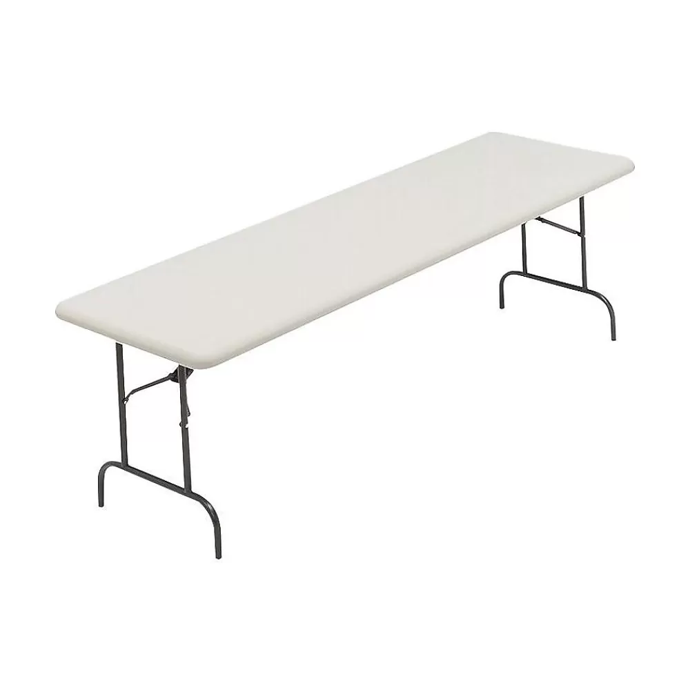 ICEBERG IndestrucTable TOO 600S Folding Table, 96" x 30", Platinum (65333) Cheap