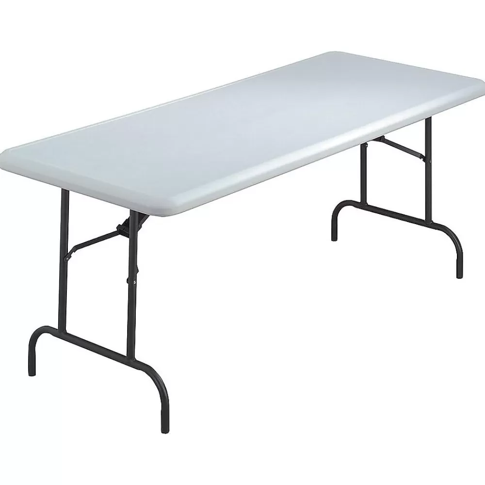 ICEBERG IndestrucTable TOO 600S Folding Table, 72" x 30", Platinum (65323) Best