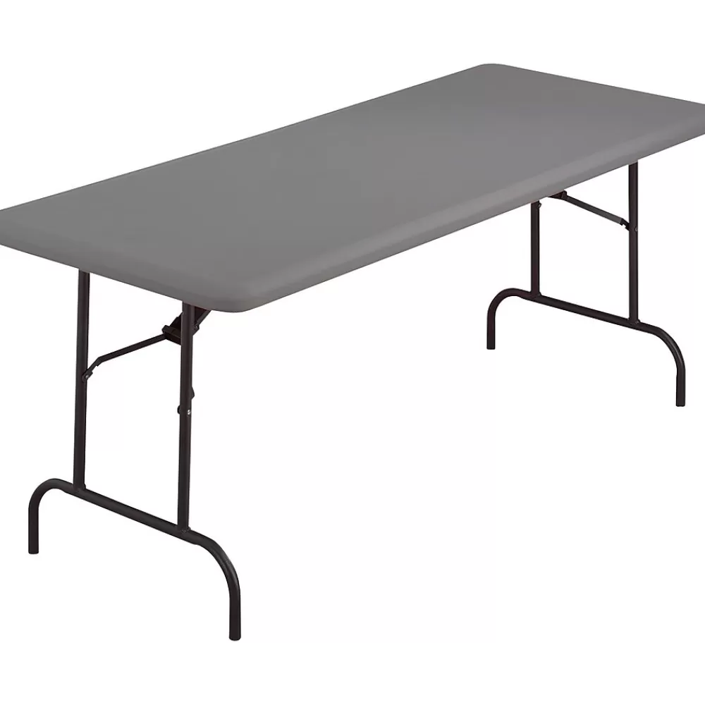 ICEBERG ® IndestrucTables TOO™ 1200 Series Folding Table, 60x30", Charcoal Store