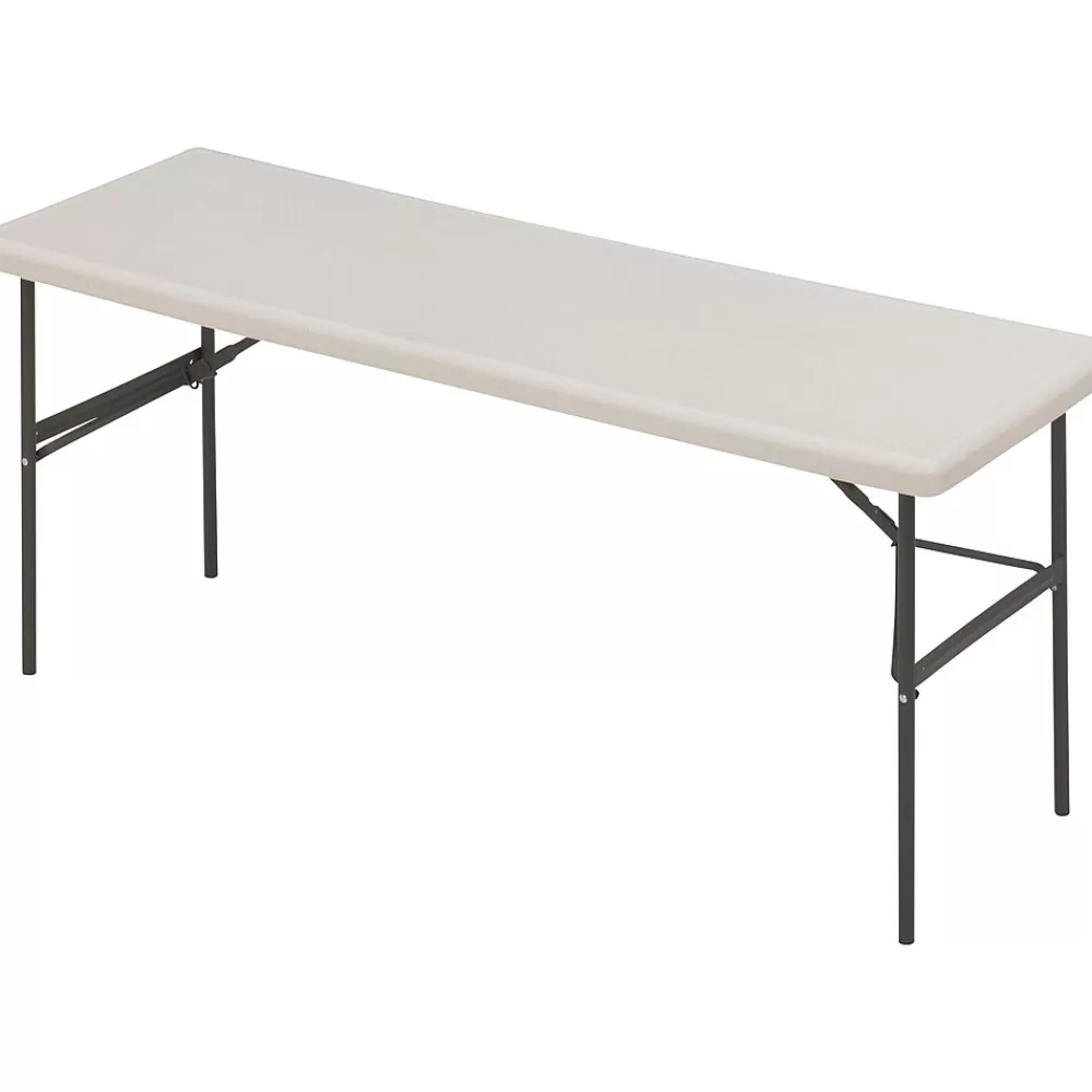 ICEBERG ® IndestrucTables TOO™ 1200 Series Folding Table, 72x24", Platinum Cheap