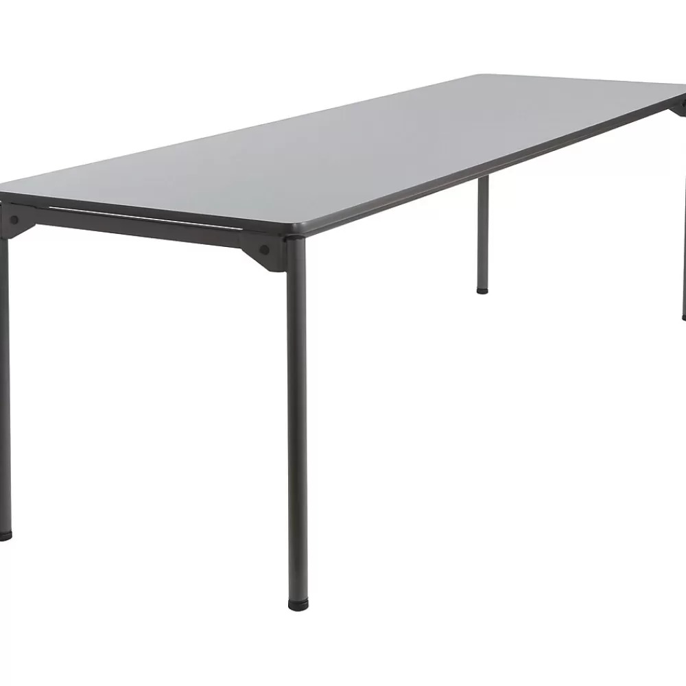 ICEBERG Maxx Legroom Rectangular Folding Table, Gray, 29 1/2"H x 96"W x 30"D Best Sale