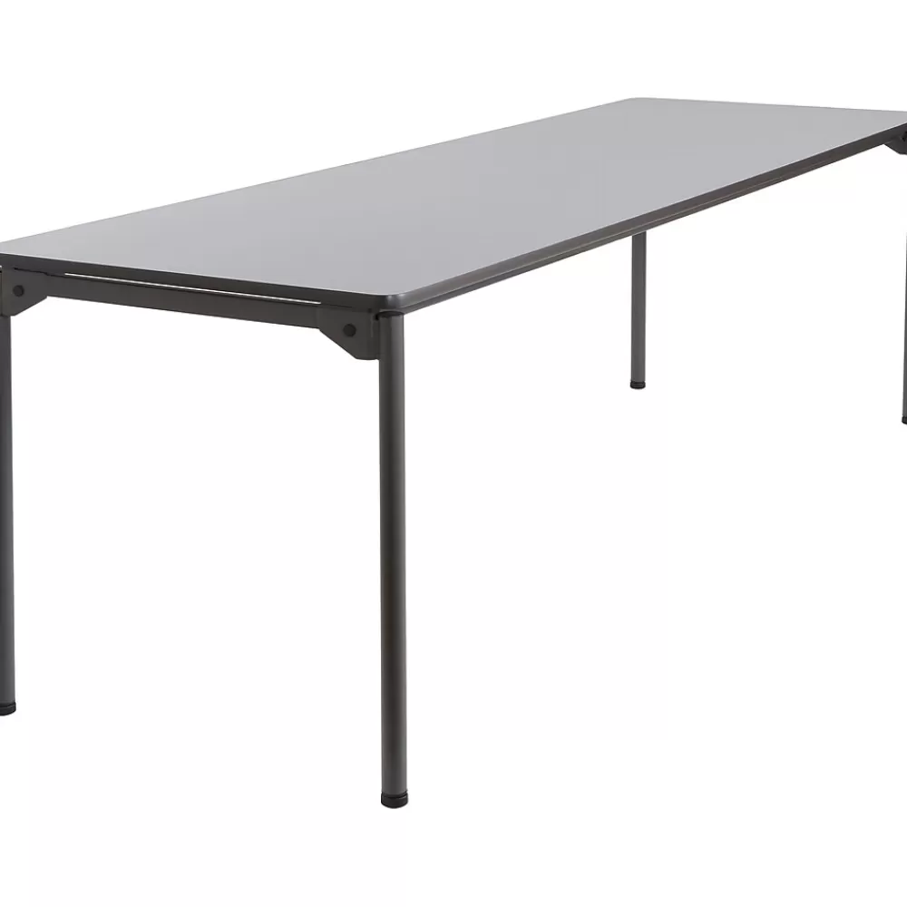 ICEBERG Maxx Legroom Rectangular Folding Table, Gray, 29 1/2"H x 96"W x 30"D Best Sale