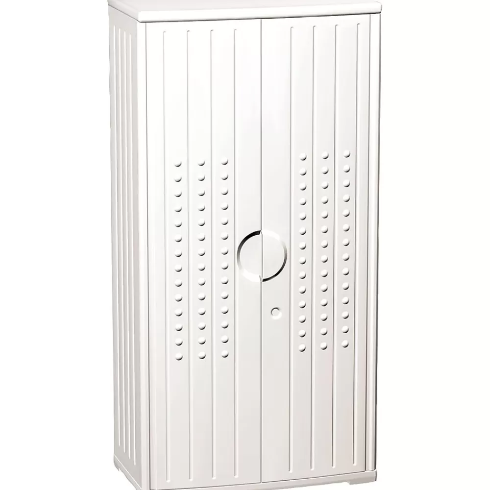 ICEBERG ® Officeworks® Polyethylene Storage Cabinet, Non-Assembled, 66Hx33Wx18D", Platinum Online