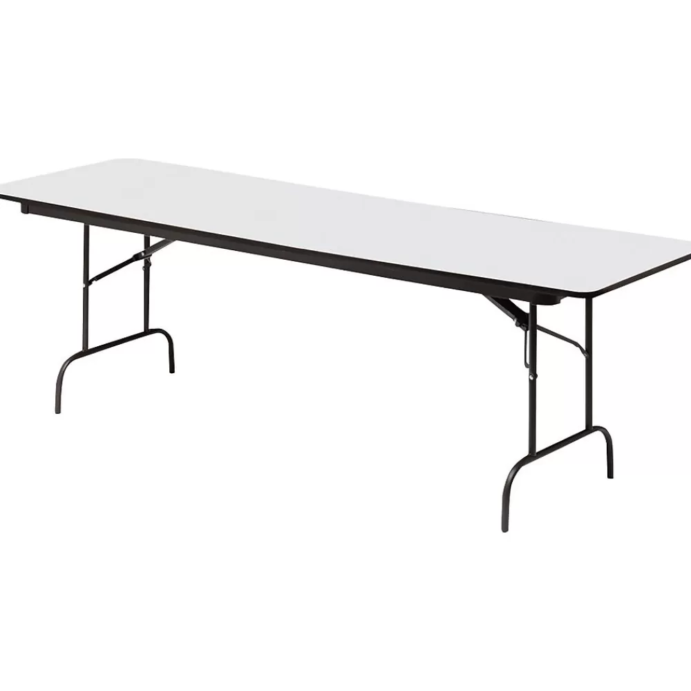 ICEBERG ® Premium Wood Laminate Folding Tables, 96x30", Gray Flash Sale