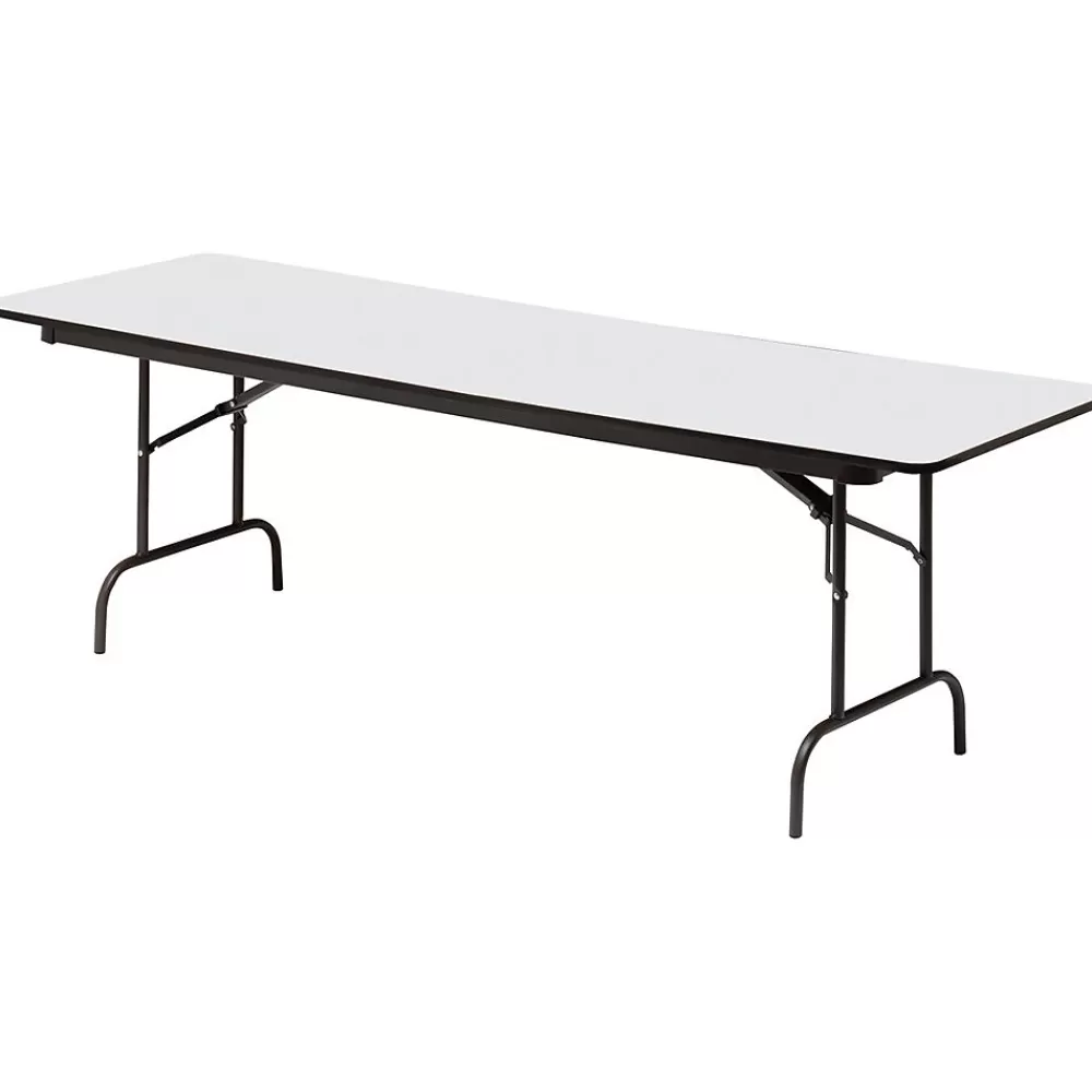 ICEBERG ® Premium Wood Laminate Folding Tables, 96x30", Gray Flash Sale