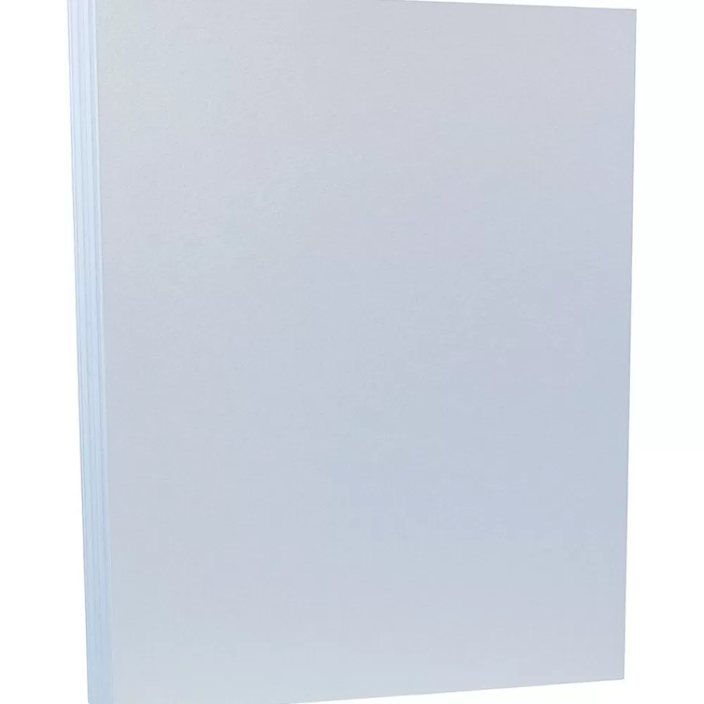 JAM Paper 80 lb. Cardstock Paper, 8.5" x 11", Baby Blue, 50 Sheets/Pack (5155792) Store