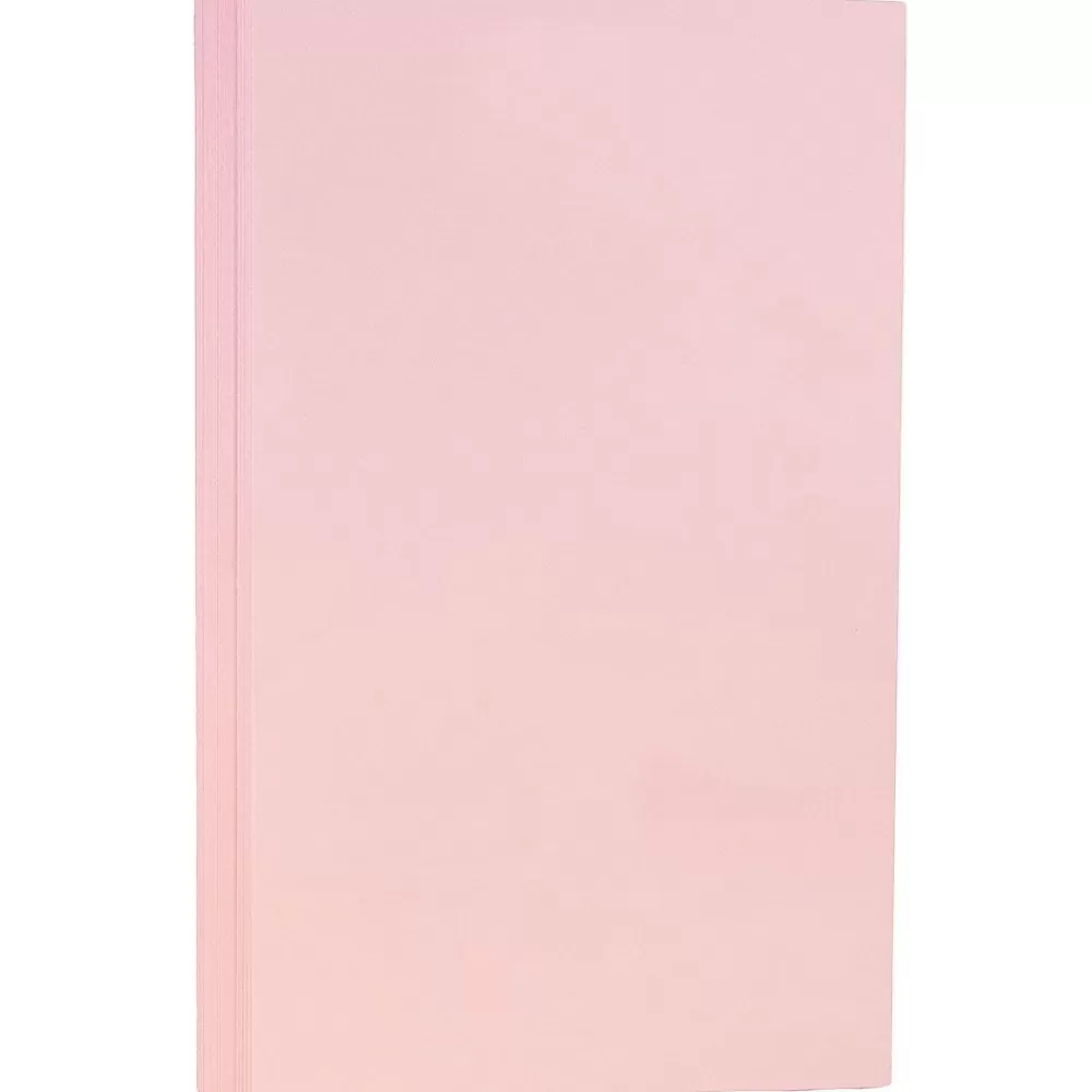 JAM Paper 80 lb. Cardstock Paper, 8.5" x 14", Baby Pink, 50 Sheets/Pack (76329459) Clearance