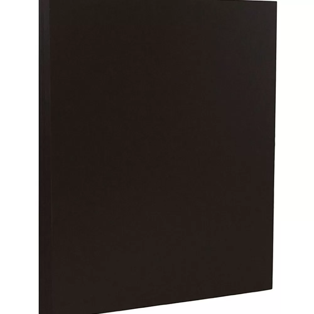 JAM Paper 80 lb. Cardstock Paper, 8.5" x 11", Black, 50 Sheets/Pack (6293359) Best Sale