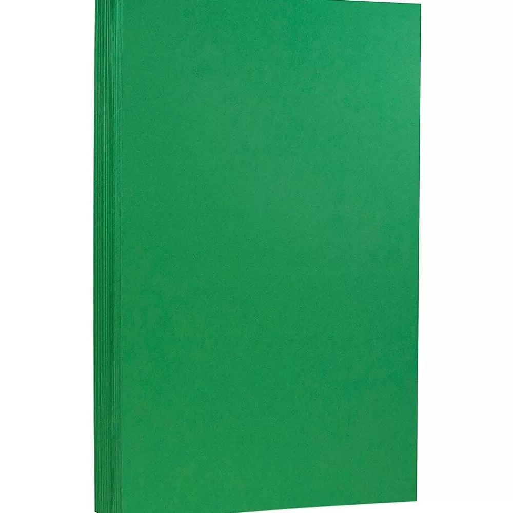 JAM Paper 65 lb. Cardstock Paper, 8.5" x 14", Green, 50 Sheets/Pack (16730936) Online