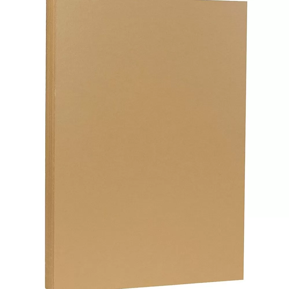 JAM Paper 80 lb. Cardstock Paper, 8.5" x 14", Light Brown Tan, 50 Sheets/Pack (16729546) Online