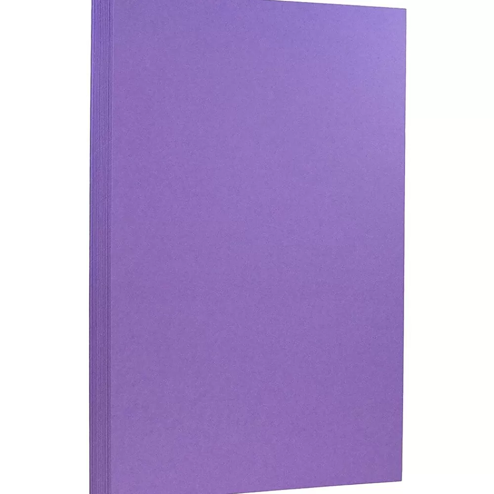 JAM Paper 65 lb. Cardstock Paper, 8.5" x 14", Violet Purple, 50 Sheets/Pack (16730933) Online