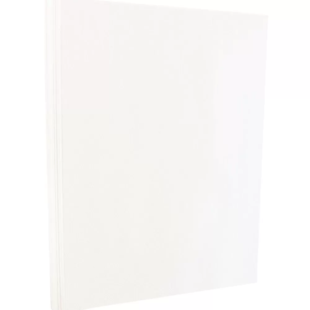 JAM Paper 80 lb. Cardstock Paper, 8.5" x 11", White Glossy, 50 Sheets/Pack (01034702F) Outlet