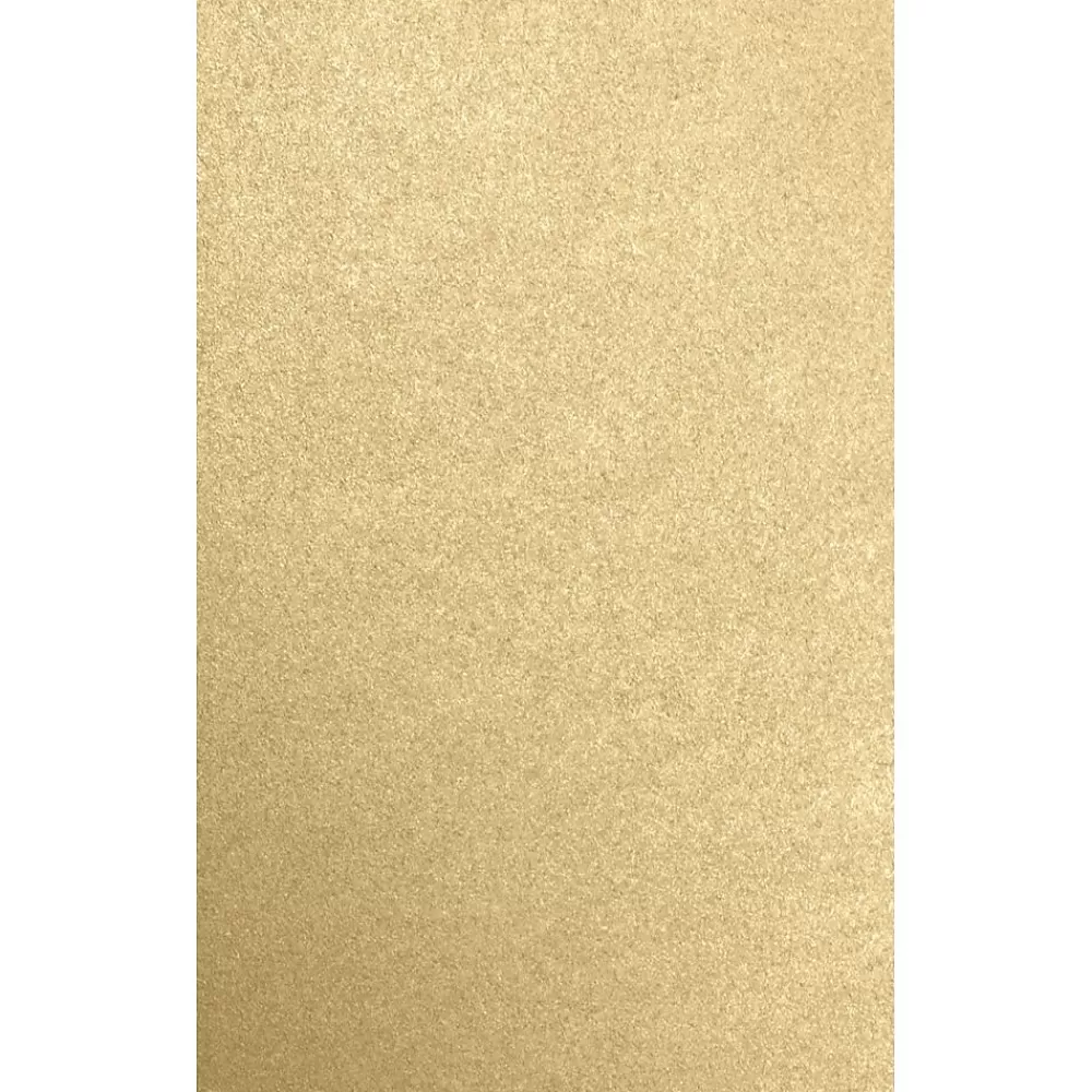 JAM Paper 8.5" x 14" Color Multipurpose Paper, 80 lbs., Blonde Metallic, 50 Sheets/Ream (81214-P-BLON-50) Sale