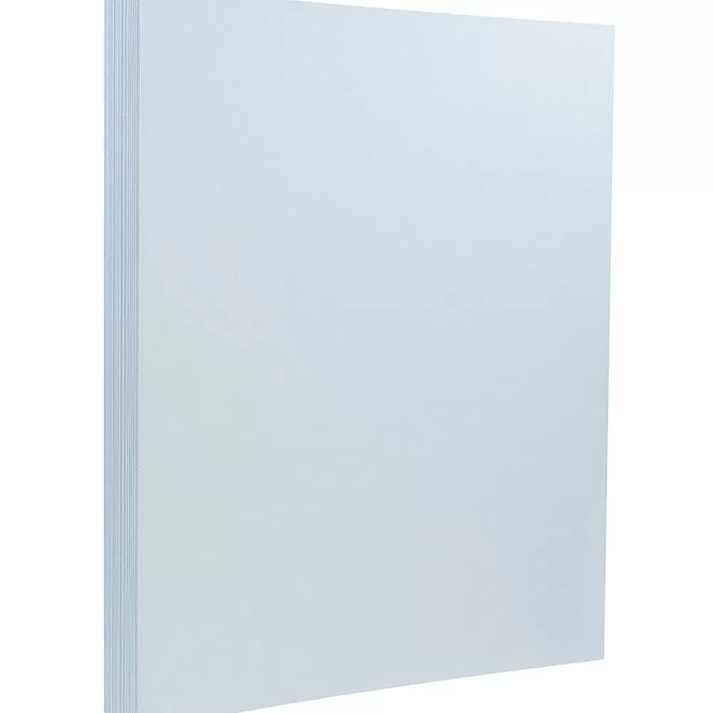 JAM Paper Extra Heavyweight 130 lb. Cardstock Paper, 8.5" x 11", Baby Blue, 25 Sheets/Pack (296131623) Best Sale