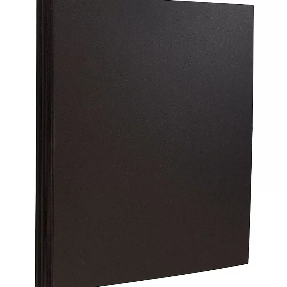 JAM Paper Extra Heavyweight 130 lb. Cardstock Paper, 8.5" x 11", Black, 25 Sheets/Pack (296731638) Discount