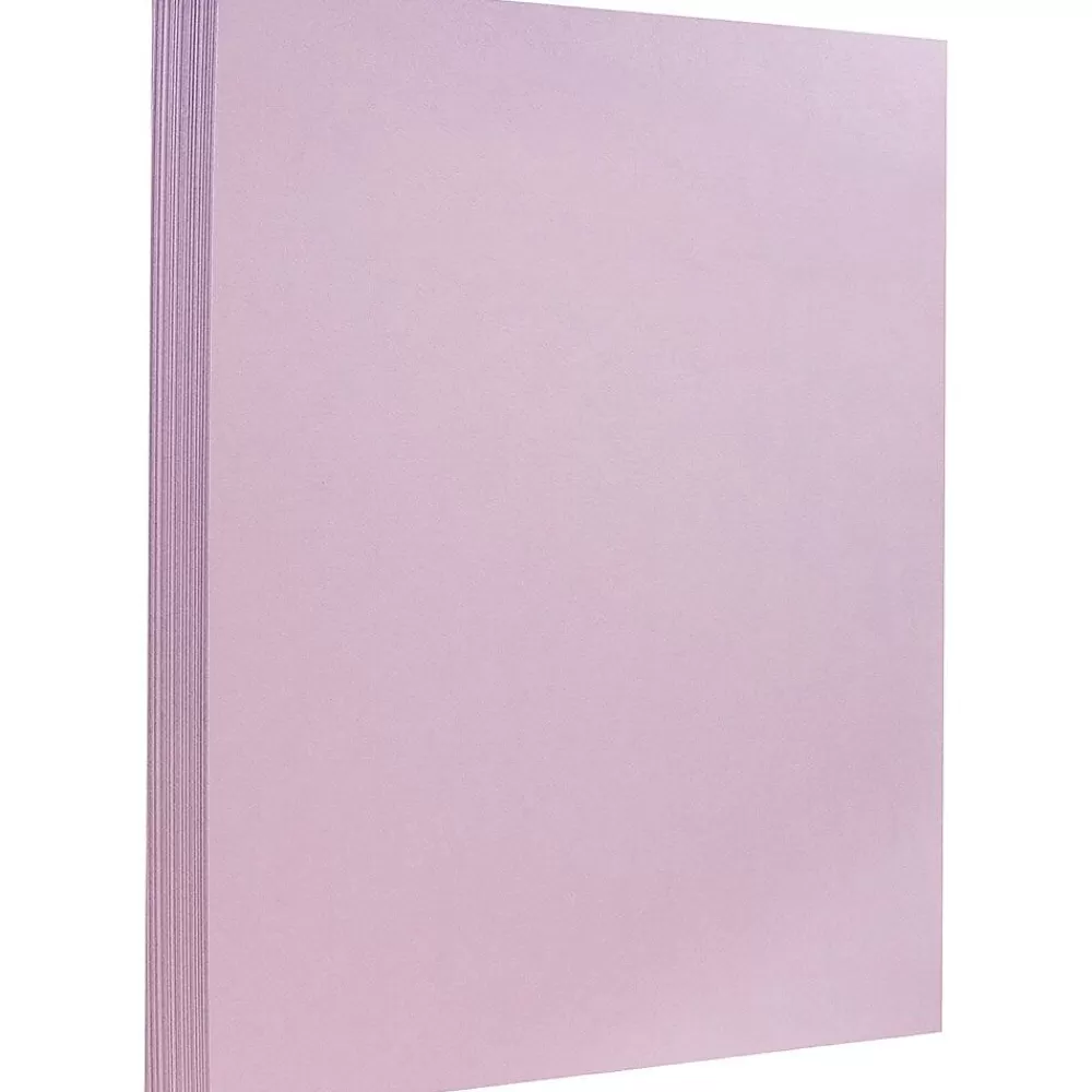 JAM Paper Extra Heavyweight 130 lb. Cardstock Paper, 8.5" x 11", Light Purple, 25 Sheets/Pack (296331629) Best