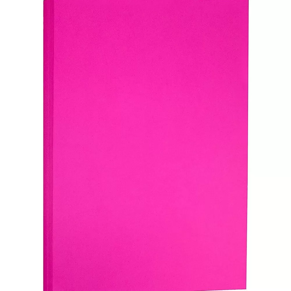 JAM Paper Ledger 65 lb. Cardstock Paper, 11" x 17", Fuchsia Pink, 50 Sheets/Pack (16728494) Best Sale