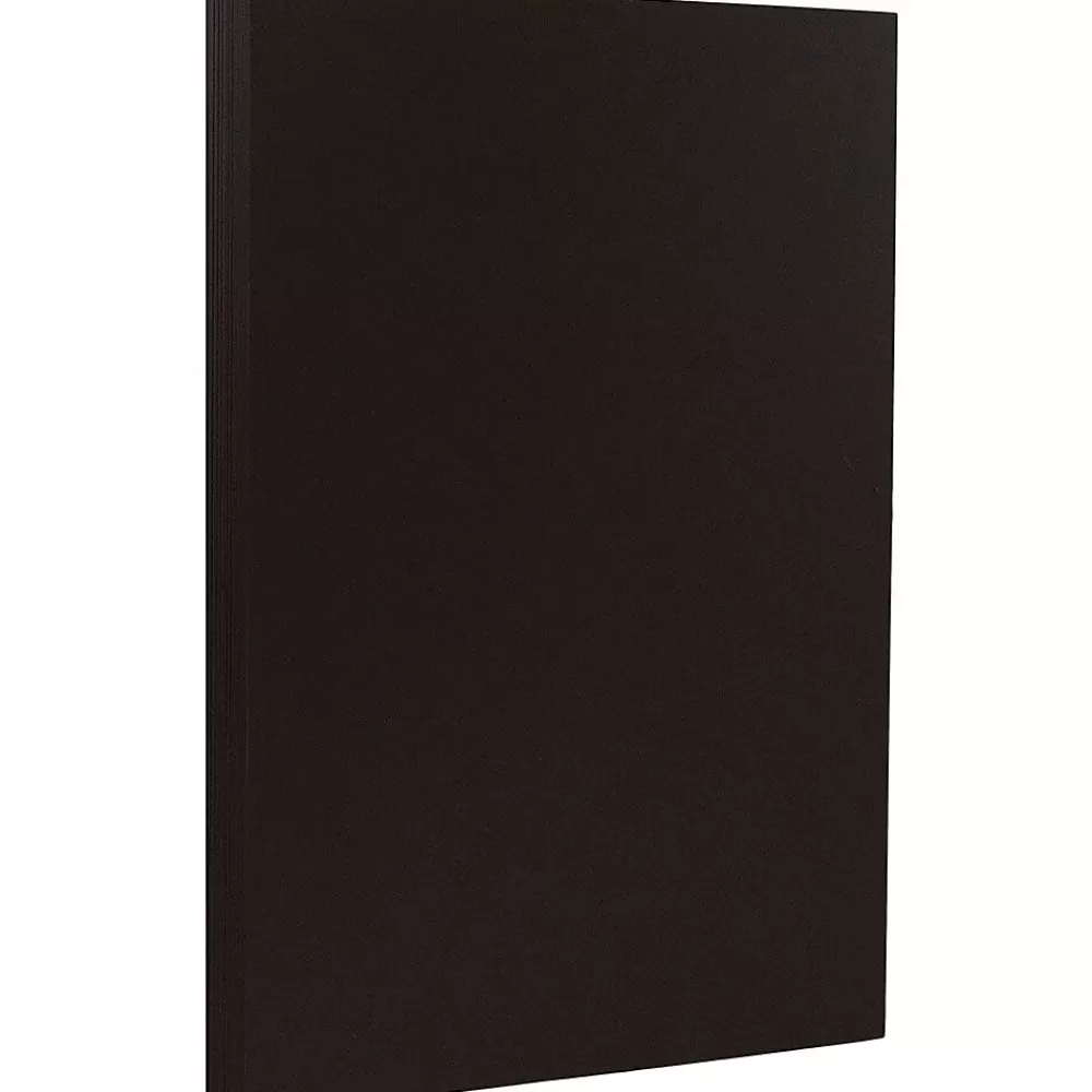 JAM Paper Legal Matte 8.5" x 14" Multipurpose Paper, 28 lbs., Black, 50 Sheets/Pack (64429500) Discount