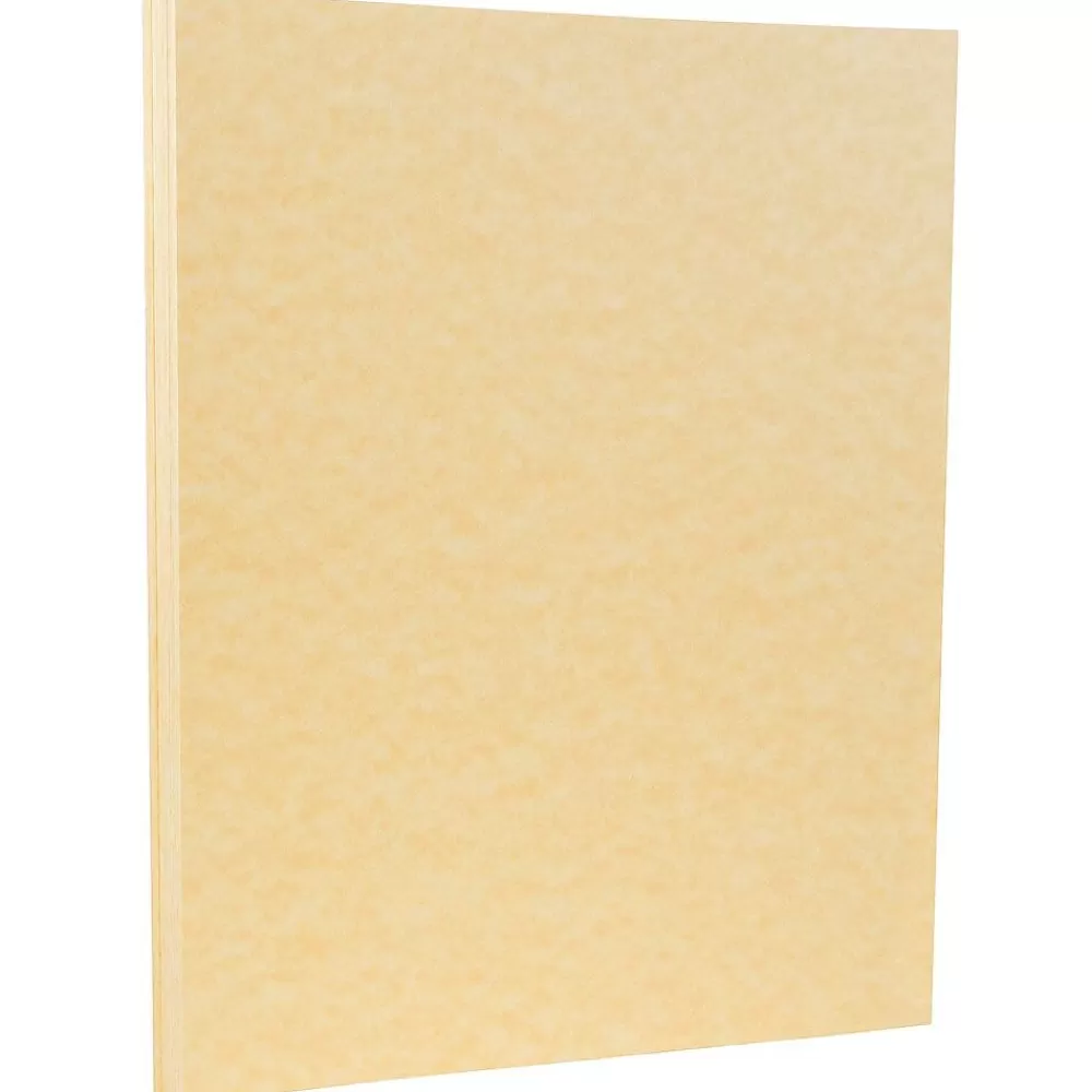 JAM Paper Parchment 65 lb. Cardstock Paper, 8.5" x 11", Antique Gold Yellow, 50 Sheets/Pack (27179) Cheap