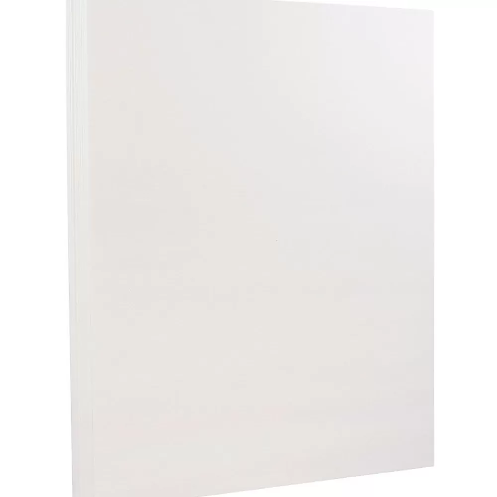 JAM Paper Strathmore 130 lb. Cardstock Paper, 8.5" x 11", Bright White, 25 Sheets/Pack (1196723) Shop