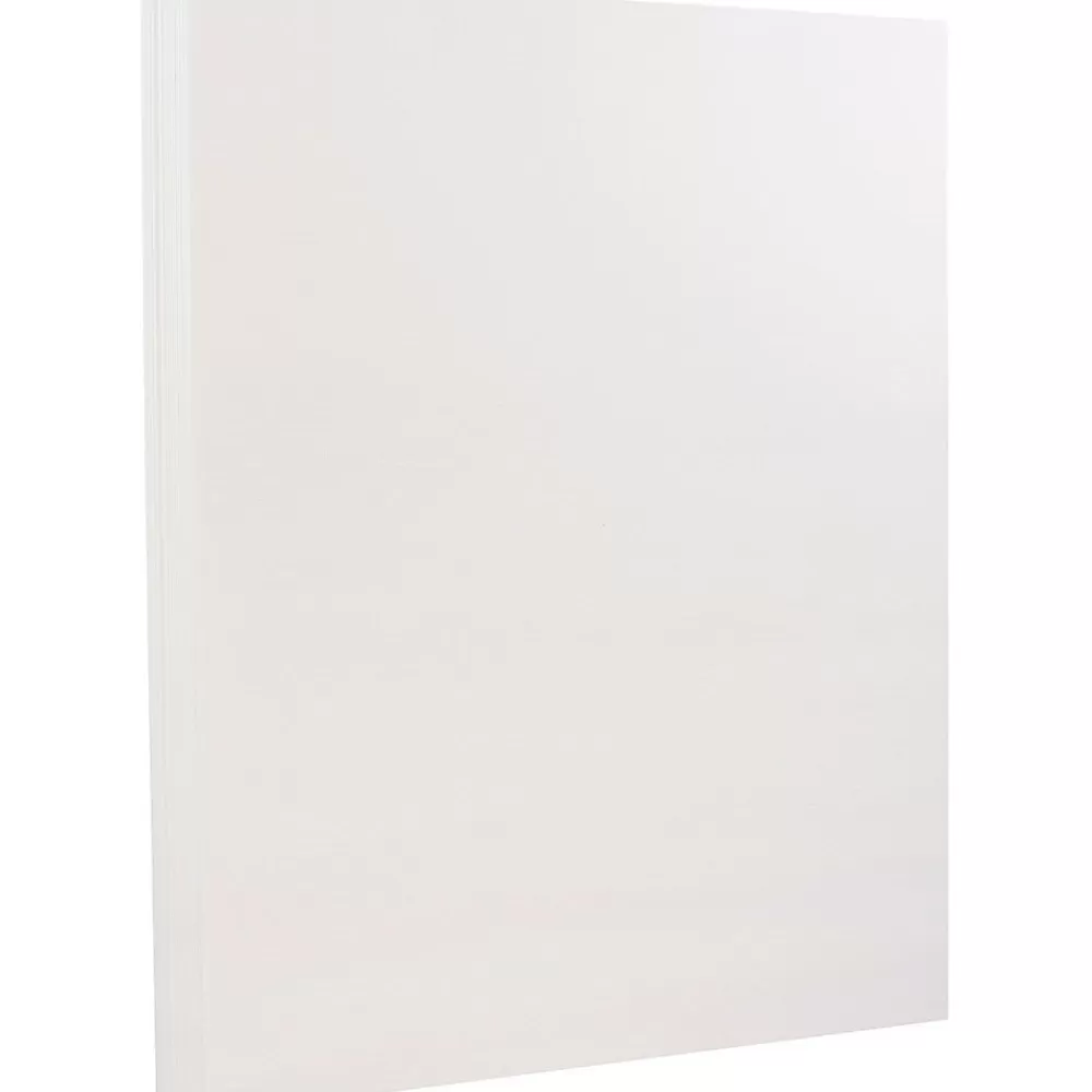 JAM Paper Strathmore 80 lb. Cardstock Paper, 8.5" x 11", Bright White, 250 Sheets/Ream (144000B) Cheap