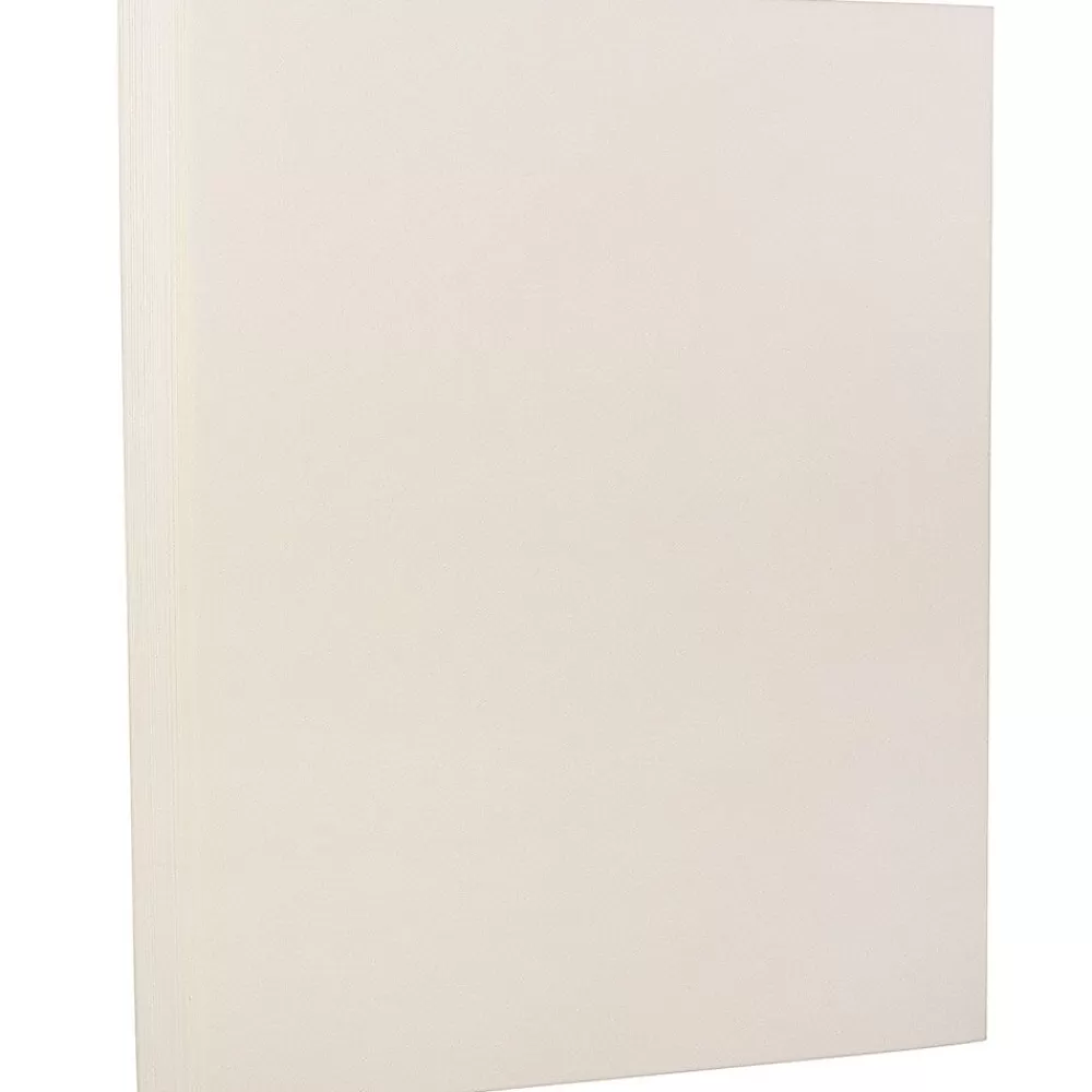 JAM Paper Strathmore 130 lb. Cardstock Paper, 8.5" x 11", Natural White, 25 Sheets/Pack (1196724) Flash Sale