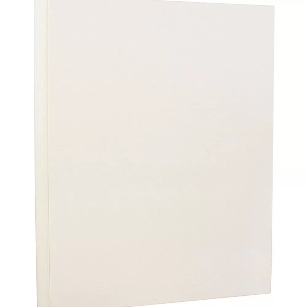 JAM Paper Strathmore 80 lb. Cardstock Paper, 8.5" x 11", Natural White, 250 Sheets/Ream (301015B) Online