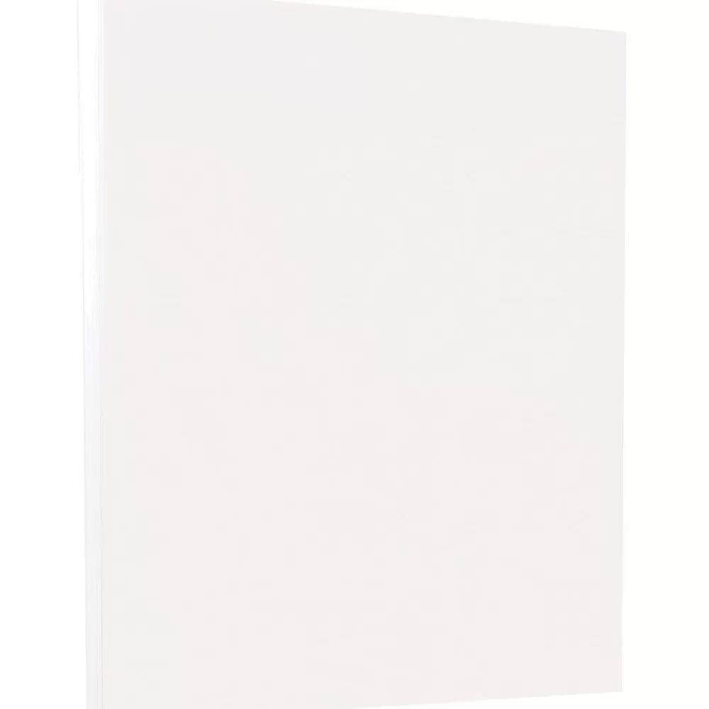 JAM Paper Vellum Bristol 67 lb. Cardstock Paper, 8.5" x 11", White, 50 Sheets/Pack (169834) Best