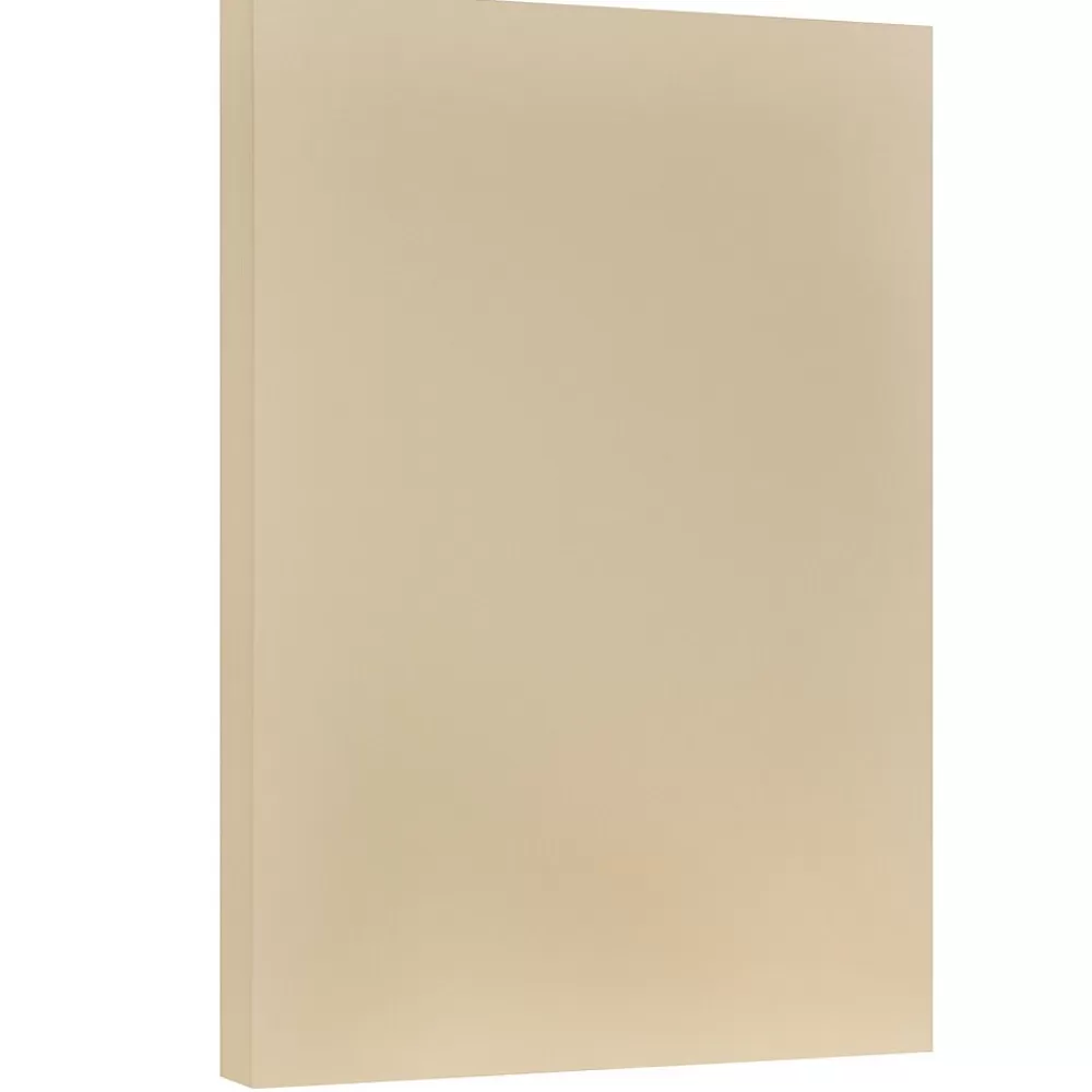 JAM Paper Vellum Bristol Cardstock Paper, 67 lbs., 11" x 17", Tan, 50 Sheets/Pack (16932840) Best Sale