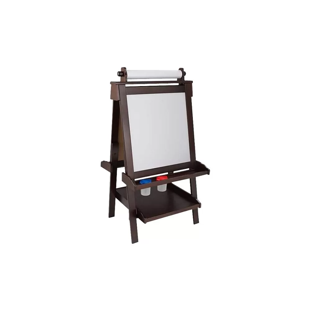 KidKraft Deluxe Dry/Wet Erase Easel, 48", Espresso Laminated Wood (62019) Online