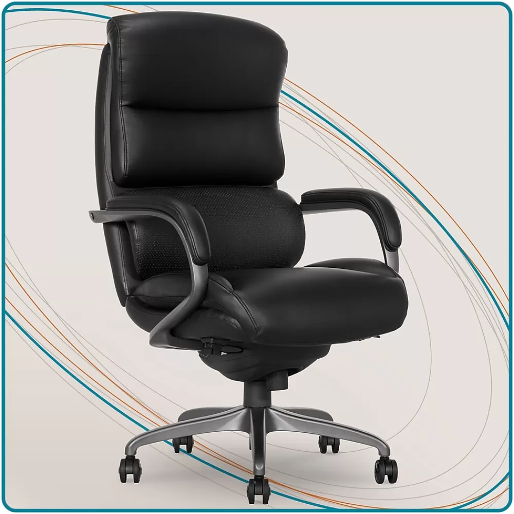 La-Z-Boy Aberdeen Leather Computer and Desk Chair, (51545) Black Shop