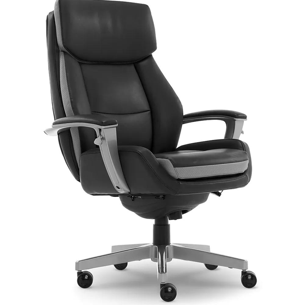 La-Z-Boy Alton Leather Executive Chair, (51544) Black Outlet