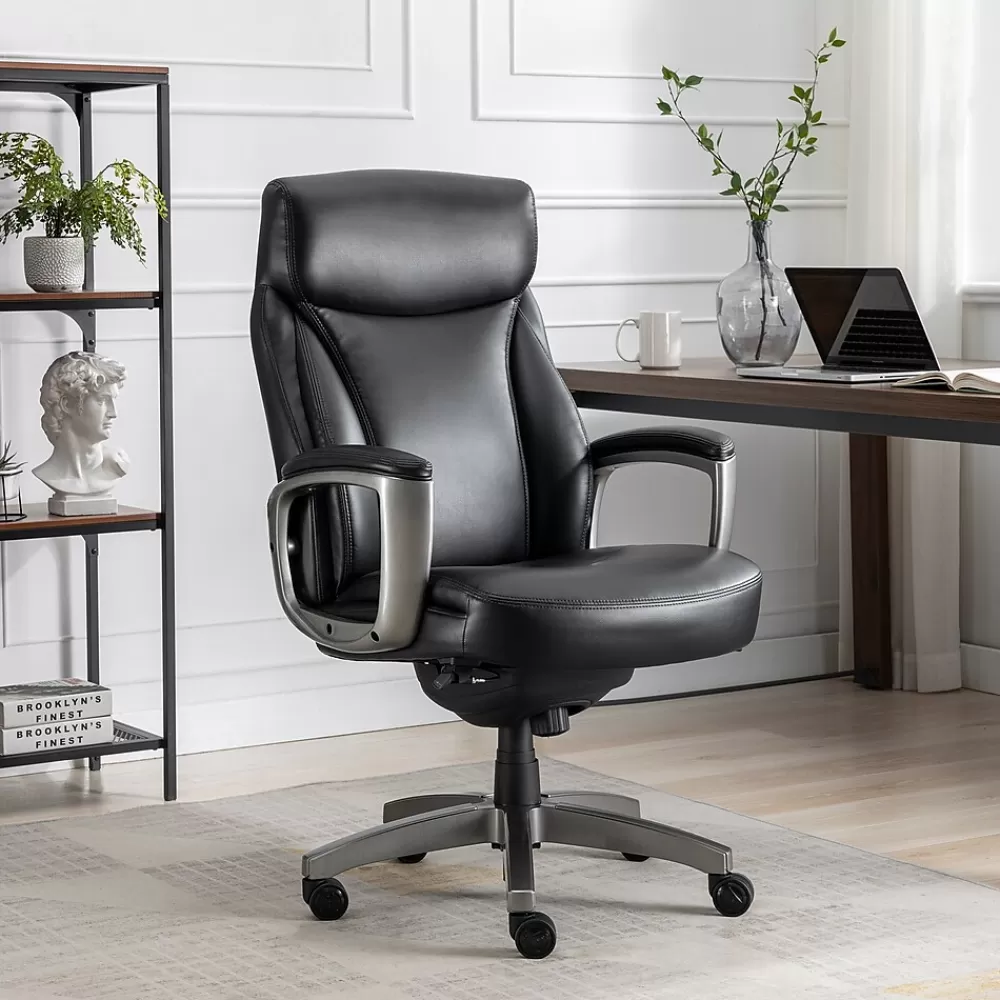 La-Z-Boy Arcadian Bonded Leather Executive Chair, (60009) Black Cheap