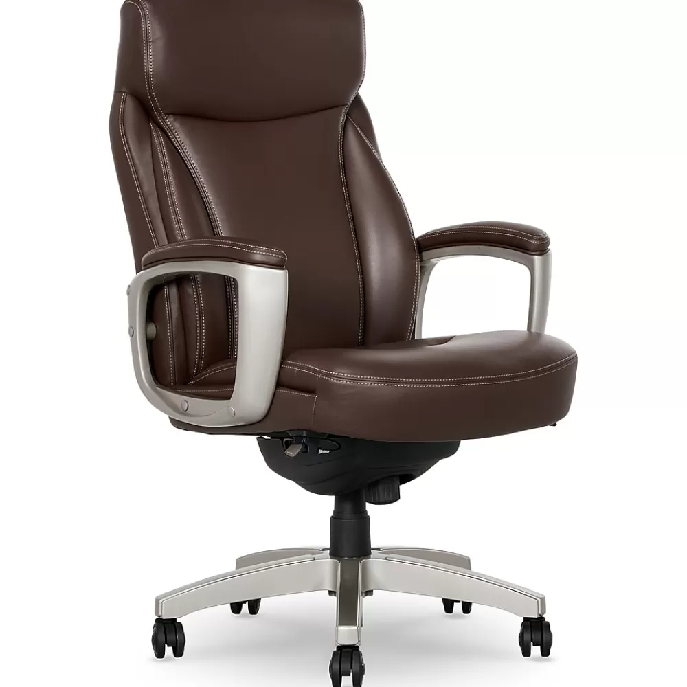 La-Z-Boy Arcadian Bonded Leather Executive Chair, (60008) Brown Cheap