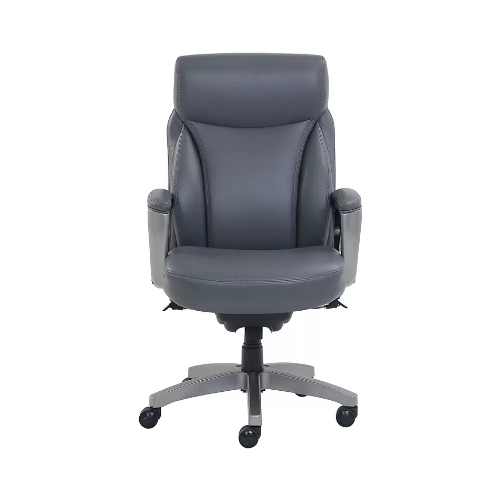 La-Z-Boy Leather Swivel Executive Chair, Gray (51446XX) Store