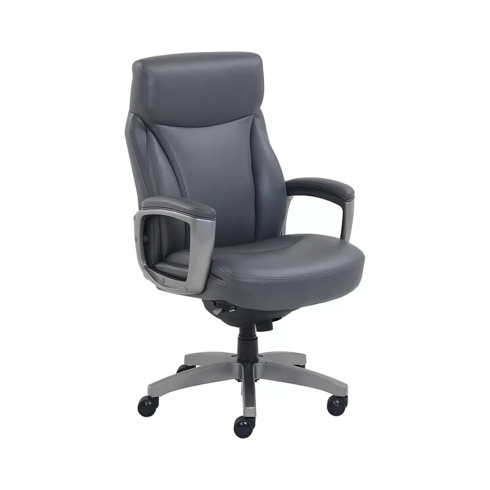 La-Z-Boy Leather Swivel Executive Chair, Gray (51446XX) Store