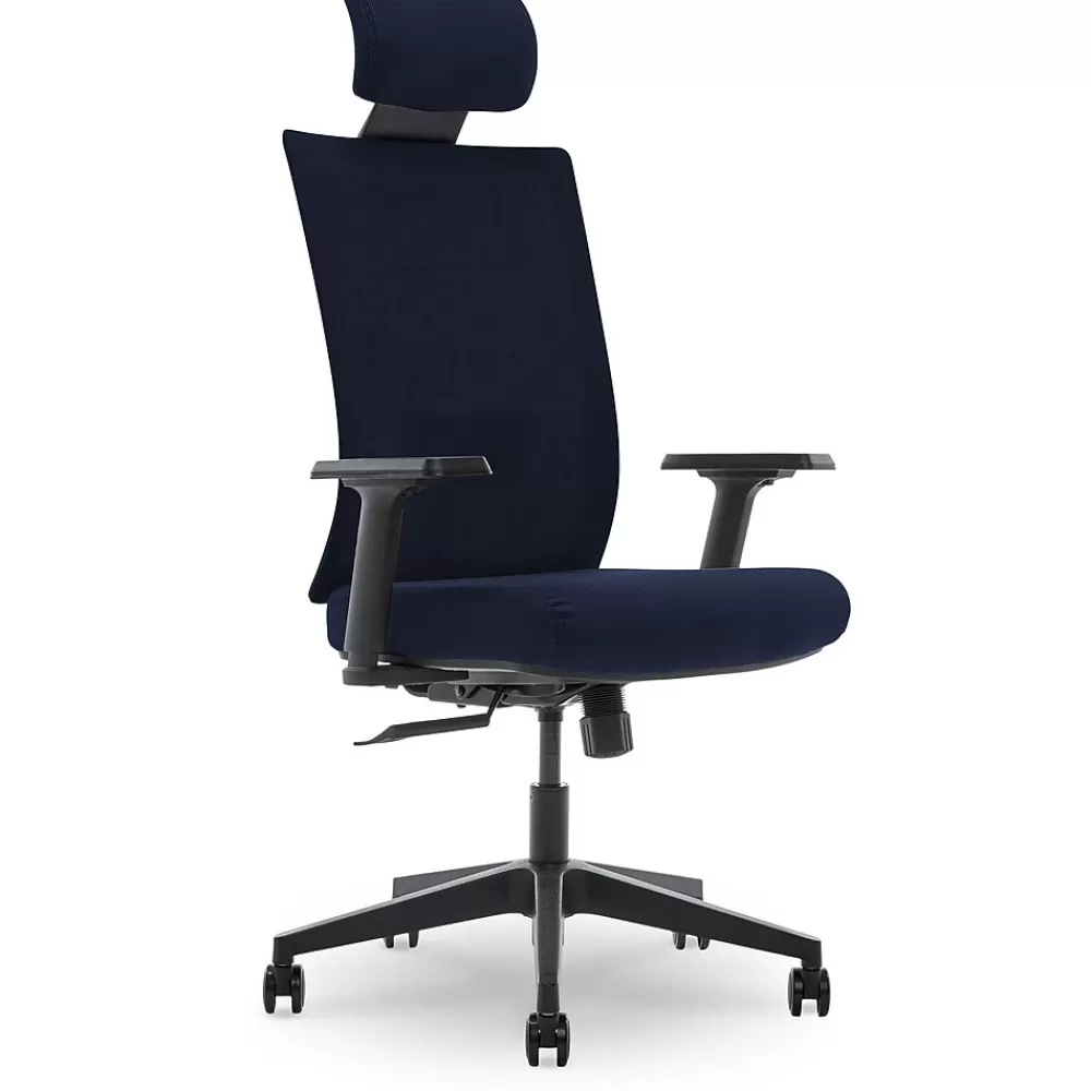 La-Z-Boy Mesh Swivel Executive Chair, Navy (51489-NVY) Sale