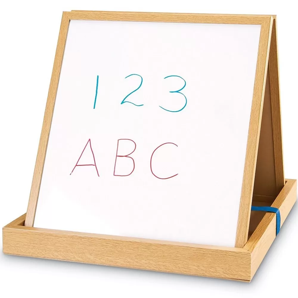 Learning Resources Double-Sided Tabletop Easel, 19-3/4"H, Magnetic Whiteboard (LER7286) Flash Sale