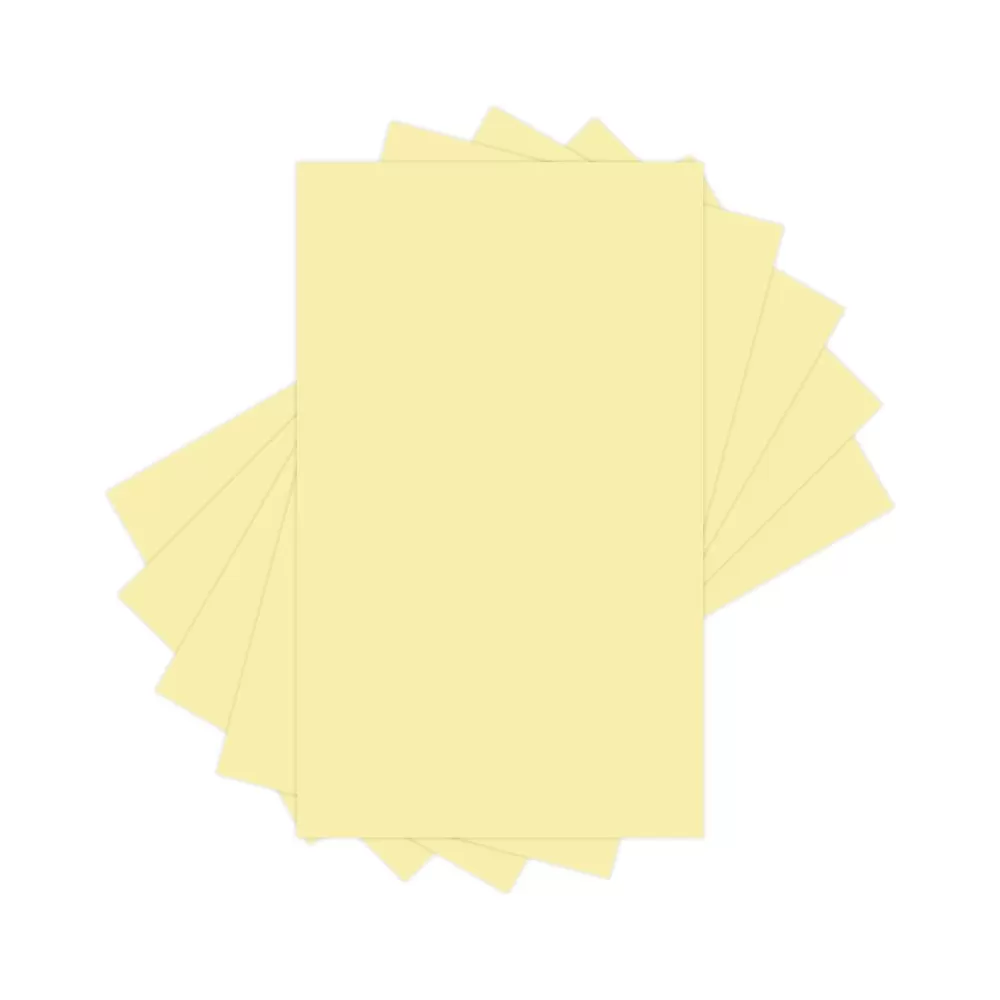 Lettermark Colors 30% Recycled 8.5" x 14" Colored Paper, 20 lbs., Canary, 500 Sheets/Ream (94292RM) Best