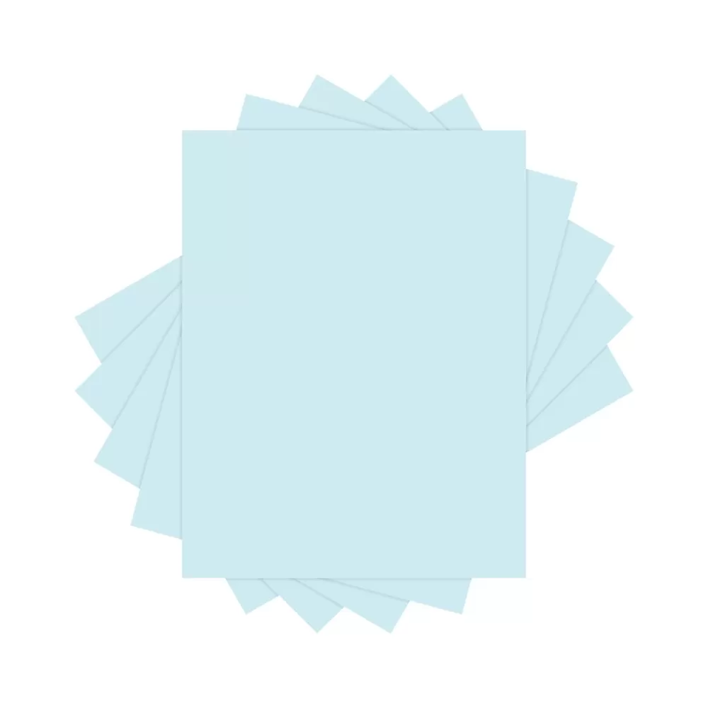 Lettermark Colors 30% Recycled Colored Paper, 20 lbs., 8.5" x 11", Blue, 500 Sheets/Ream (94284) Best