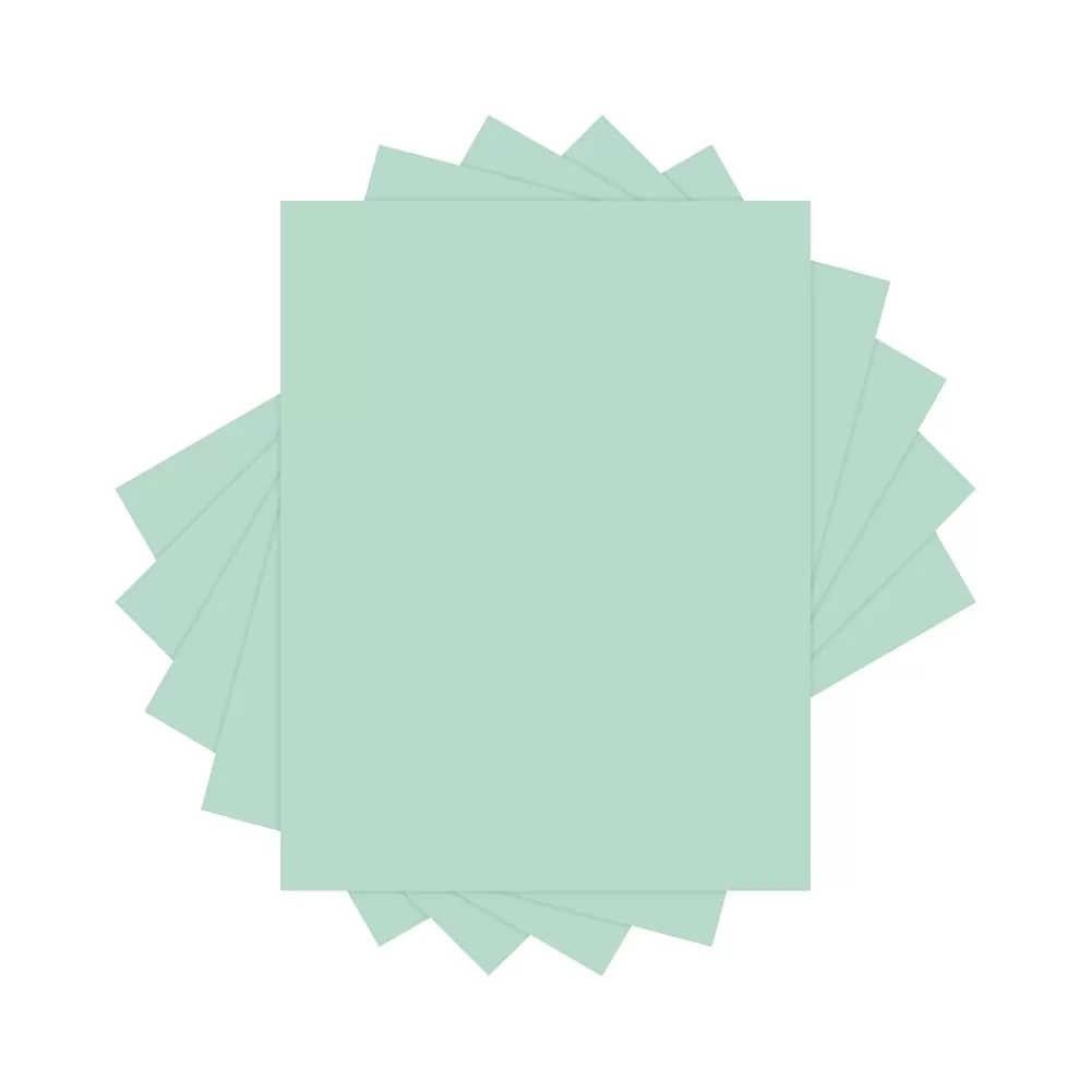 Lettermark Colors 30% Recycled Colored Paper, 20 lbs., 8.5" x 11", Green, 500 Sheets/Ream (94304) Cheap
