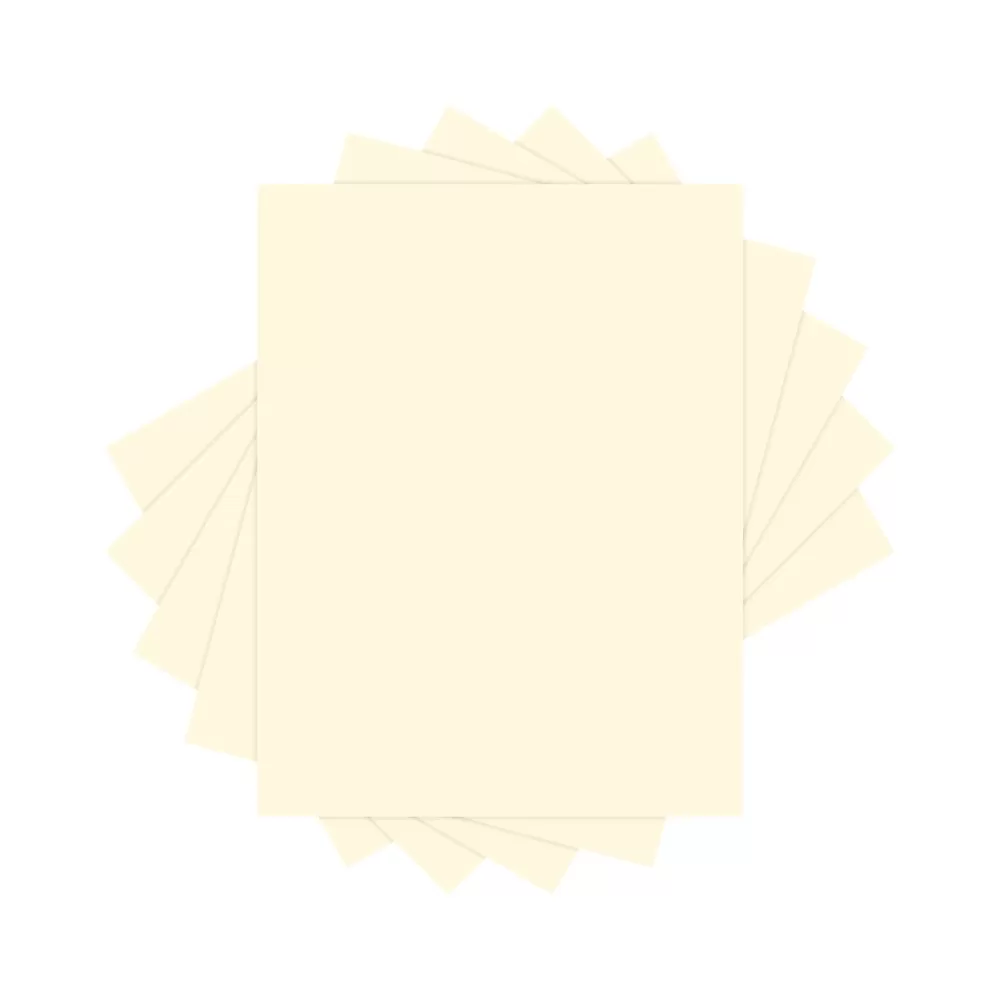 Lettermark Colors 30% Recycled Colored Paper, 20 lbs., 8.5" x 11", Ivory, 500 Sheets/Ream (94308) Best Sale