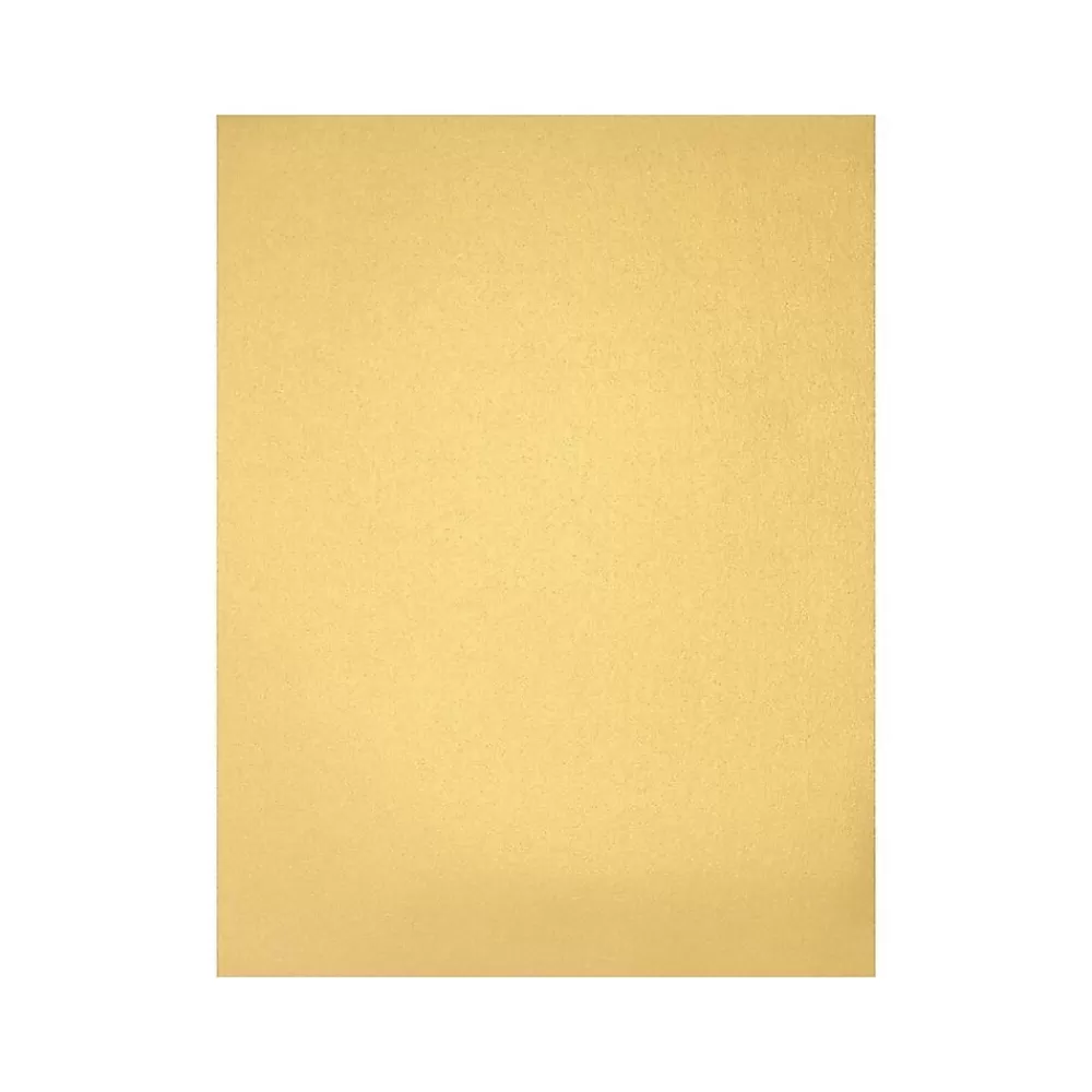 LUX 105 lb. Cardstock Paper, 8.5" x 11", Gold Metallic, 50 Sheets/Pack (81211-C-40-50) Best Sale