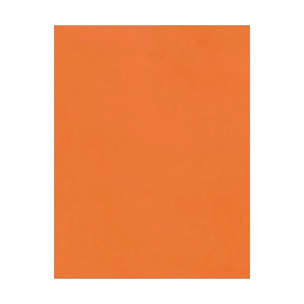 LUX 100 lb. Cardstock Paper, 12" x 18", Mandarin, 500 Sheets/Pack (1218-C-11-500) Outlet