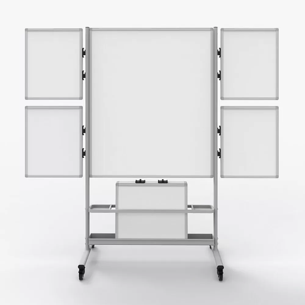 Luxor Collaboration Station Mobile Whiteboard, Aluminum (COLLAB-STATION) Flash Sale