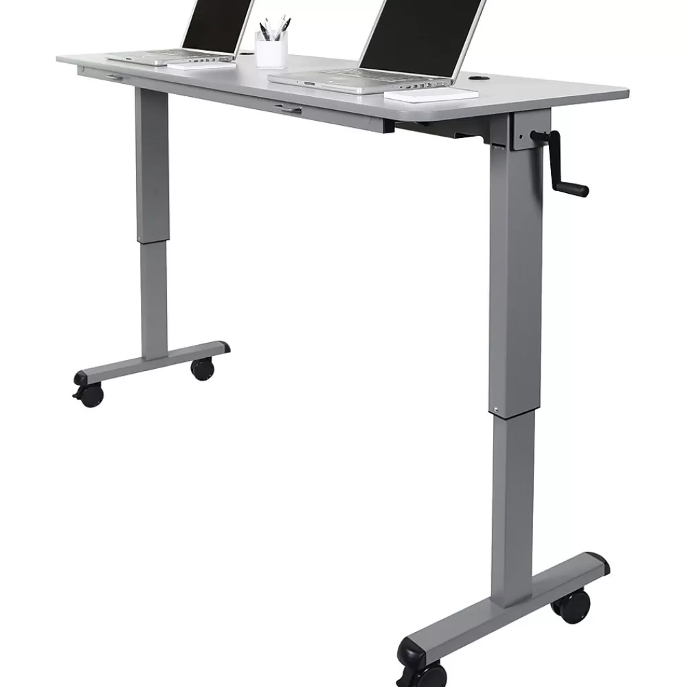 Luxor 71"W Sit & Stand Desk, Melamine (STAND-NESTC-72) Best