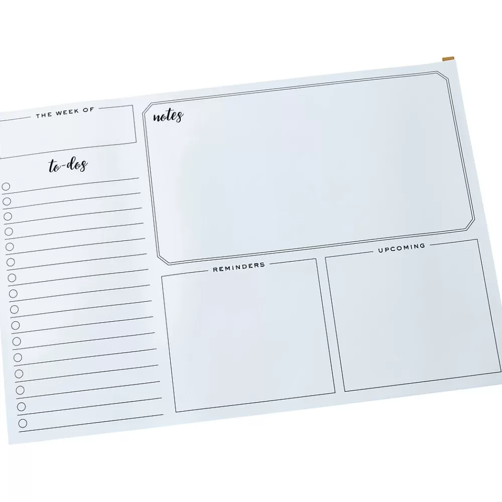 Martha Stewart 24" x 16.5" Dry-Erase Weekly Planner Board, White (MS109B) Store