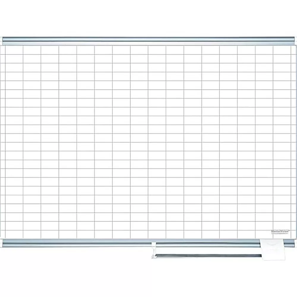 MasterVision Enamel Dry-Erase Whiteboard, Aluminum Frame, 6' x 4' (CR1230830A) New