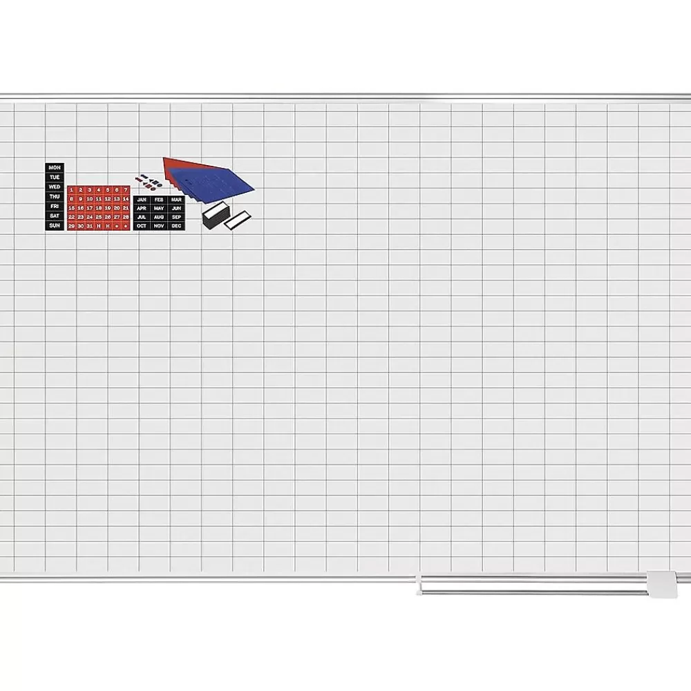 MasterVision Enamel Dry-Erase Whiteboard, Aluminum Frame, 6' x 4' (CR1230830A) New